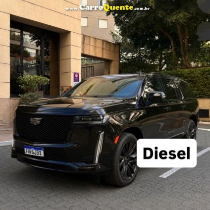 CADILLAC   6.2 V8 BLACK EDITION ESV 4WD   PRETO 2021 6.2 DIESEL
