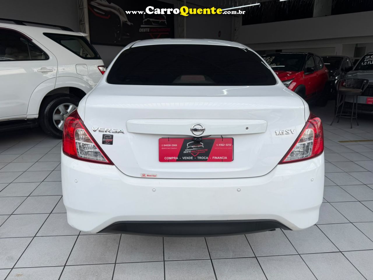NISSAN   VERSA SV 1.6 16V FLEXSTART 4P AUT.   BRANCO 2019 1.6 GASOLINA - Loja