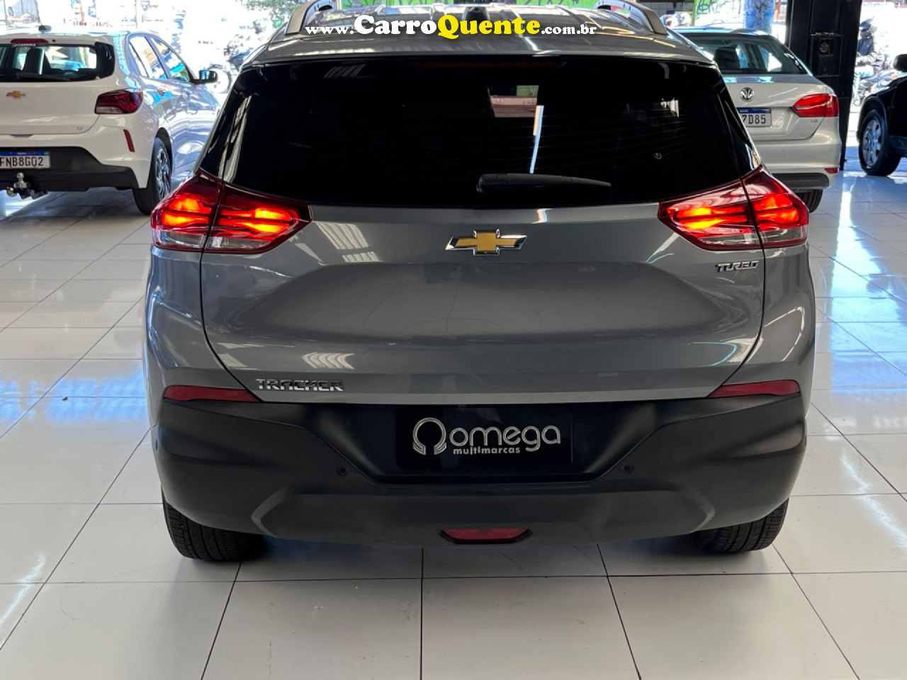 CHEVROLET   TRACKER 1.0 TURBO 12V FLEX AUT.    CINZA 2021 1.0 FLEX - Loja