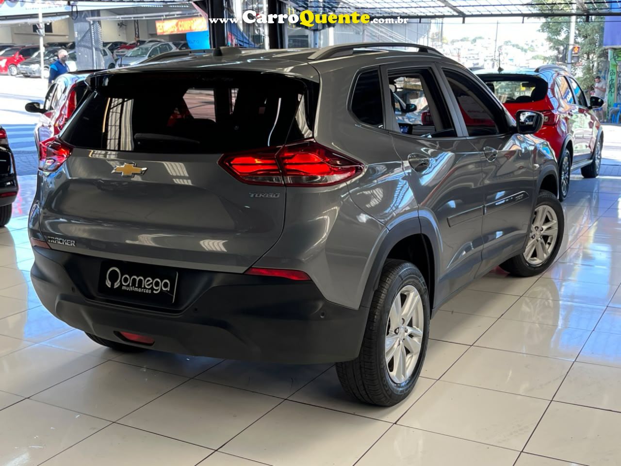 CHEVROLET   TRACKER 1.0 TURBO 12V FLEX AUT.    CINZA 2021 1.0 FLEX - Loja
