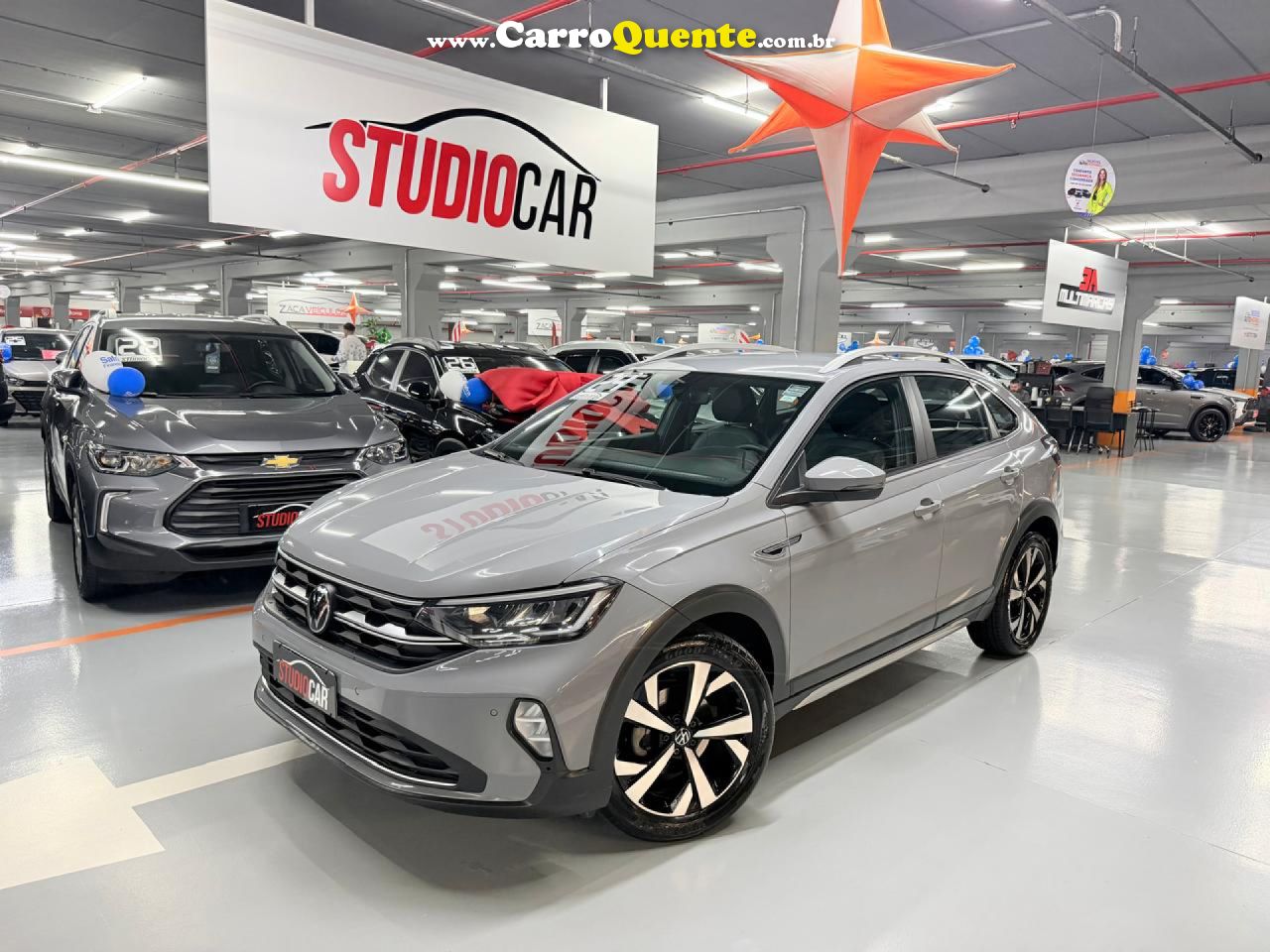 VOLKSWAGEN   NIVUS HIGHLINE 1.0 200 TSI FLEX AUT.   CINZA 2024 1.0 FLEX - Loja