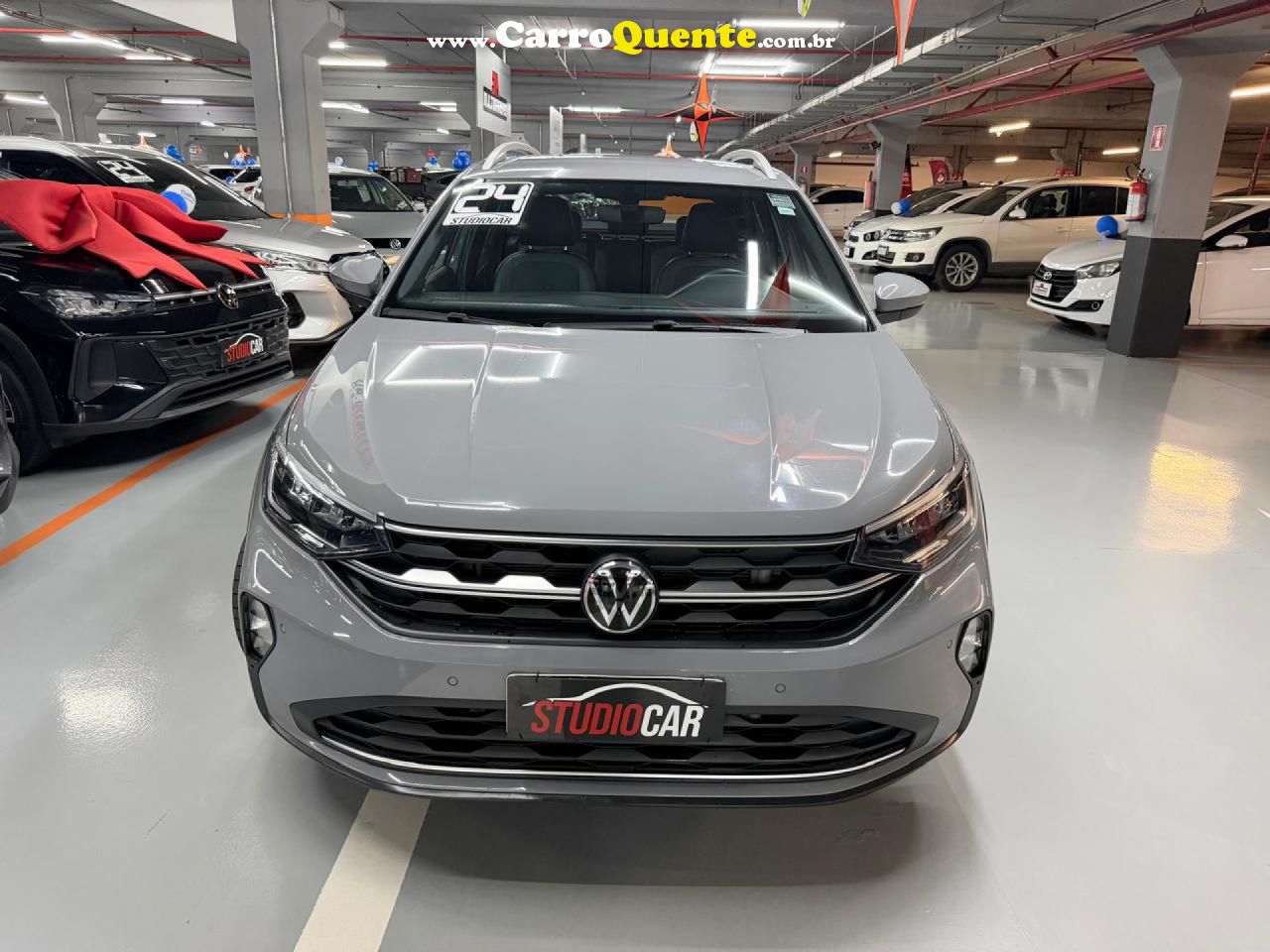 VOLKSWAGEN   NIVUS HIGHLINE 1.0 200 TSI FLEX AUT.   CINZA 2024 1.0 FLEX - Loja