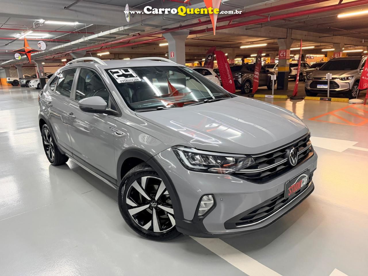 VOLKSWAGEN   NIVUS HIGHLINE 1.0 200 TSI FLEX AUT.   CINZA 2024 1.0 FLEX - Loja