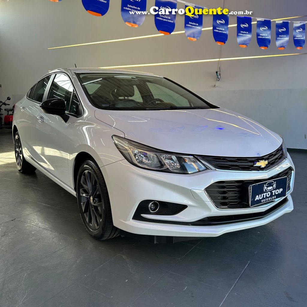 CHEVROLET   CRUZE LT 1.4 16V TURBO FLEX 4P AUT.   BRANCO 2018 1.4 FLEX - Loja