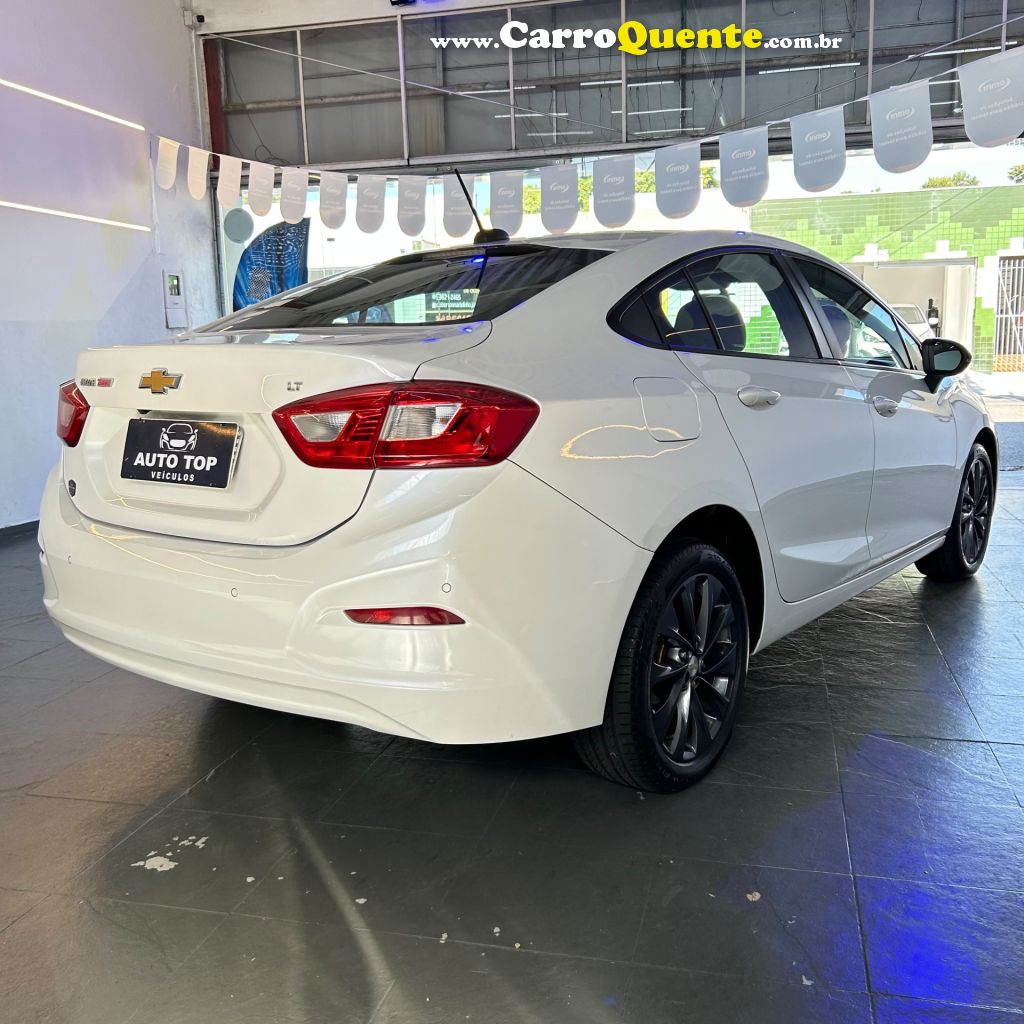 CHEVROLET   CRUZE LT 1.4 16V TURBO FLEX 4P AUT.   BRANCO 2018 1.4 FLEX - Loja