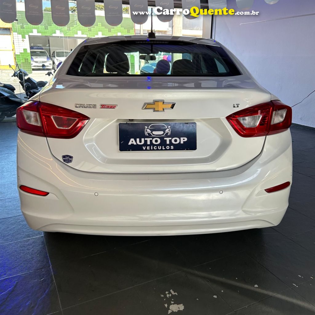 CHEVROLET   CRUZE LT 1.4 16V TURBO FLEX 4P AUT.   BRANCO 2018 1.4 FLEX - Loja