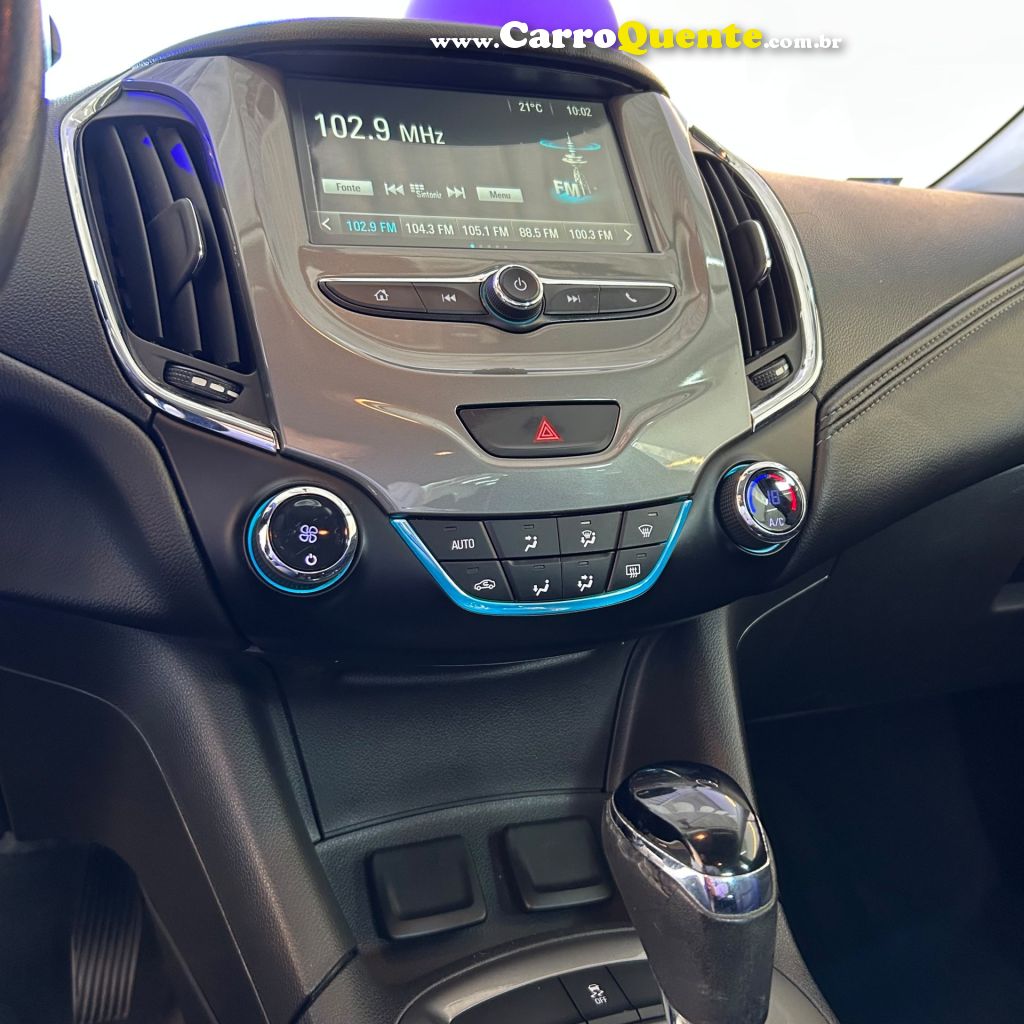 CHEVROLET   CRUZE LT 1.4 16V TURBO FLEX 4P AUT.   BRANCO 2018 1.4 FLEX - Loja