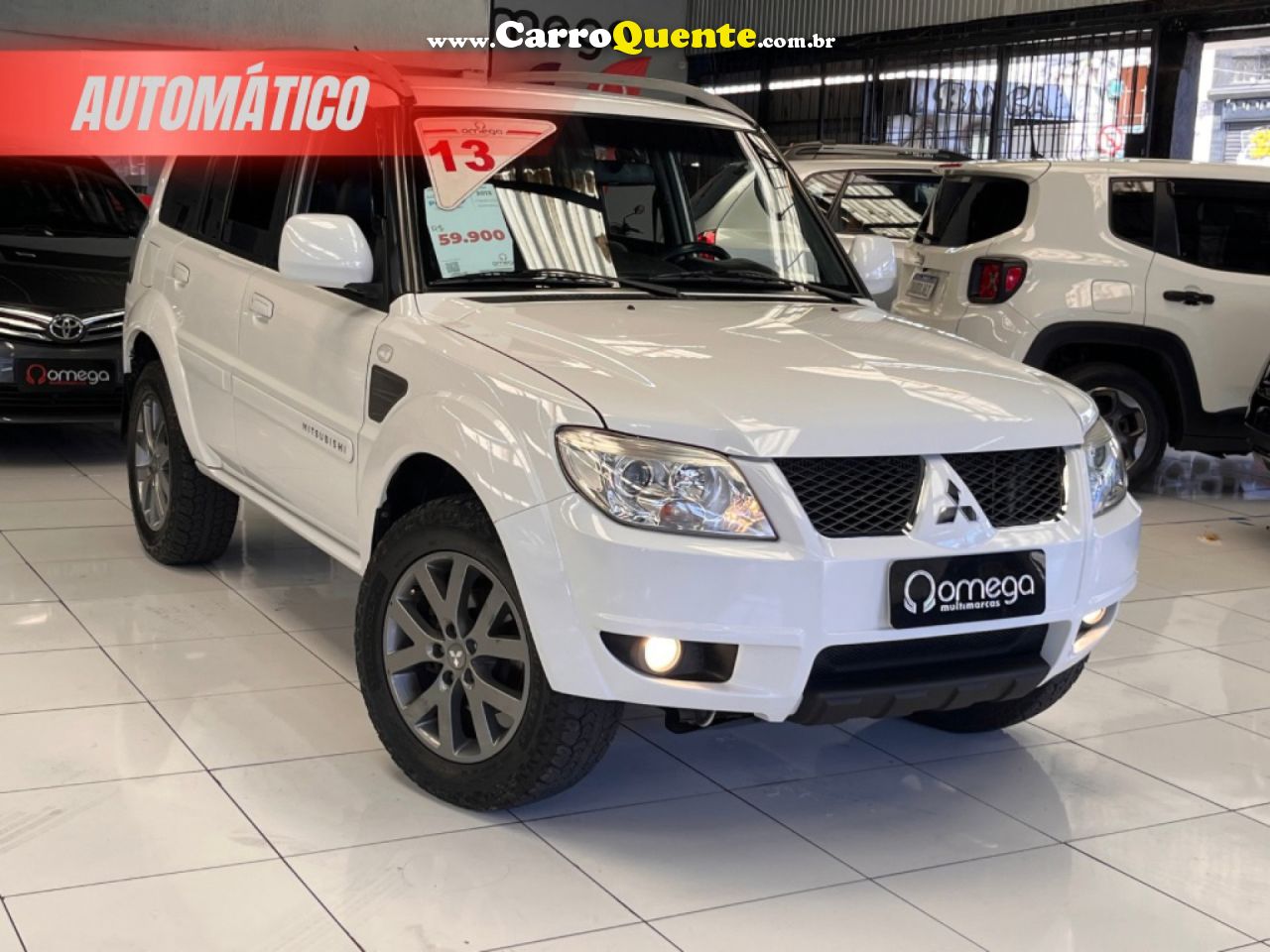 MITSUBISHI   PAJERO TR4 2.0 FLEX 16V 4X2 AUT.   BRANCO 2013 2.0 FLEX - Loja