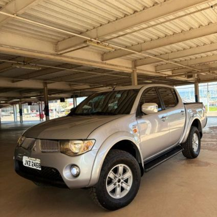 MITSUBISHI   L200 TRITON HPE 3.2 CD TB INT.DIESEL AUT   PRATA 2008 3.2 GASOLINA