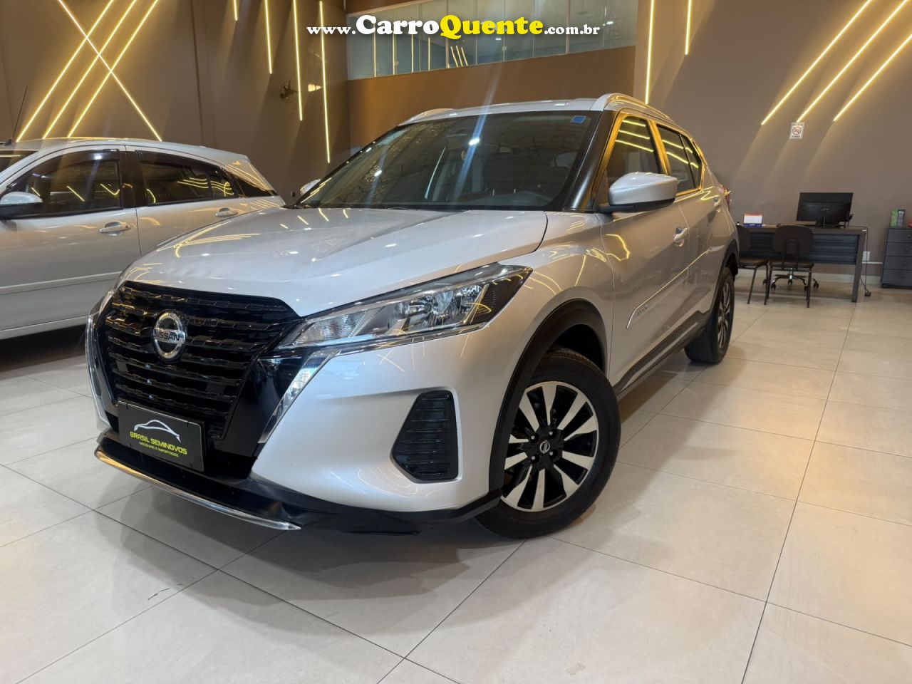 NISSAN   KICKS ACTIVE 1.6 16V FLEX AUT.   PRATA 2022 1.6 FLEX - Loja