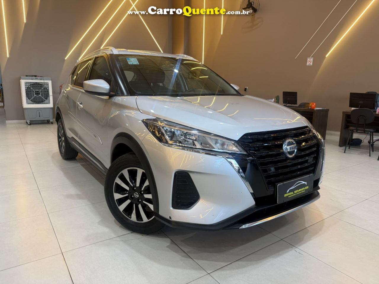 NISSAN   KICKS ACTIVE 1.6 16V FLEX AUT.   PRATA 2022 1.6 FLEX - Loja