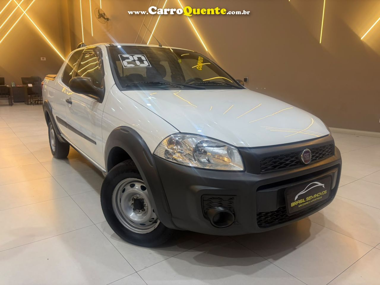 FIAT   FIATSTRADA   BRANCO 2020 1.4 FLEX - Loja