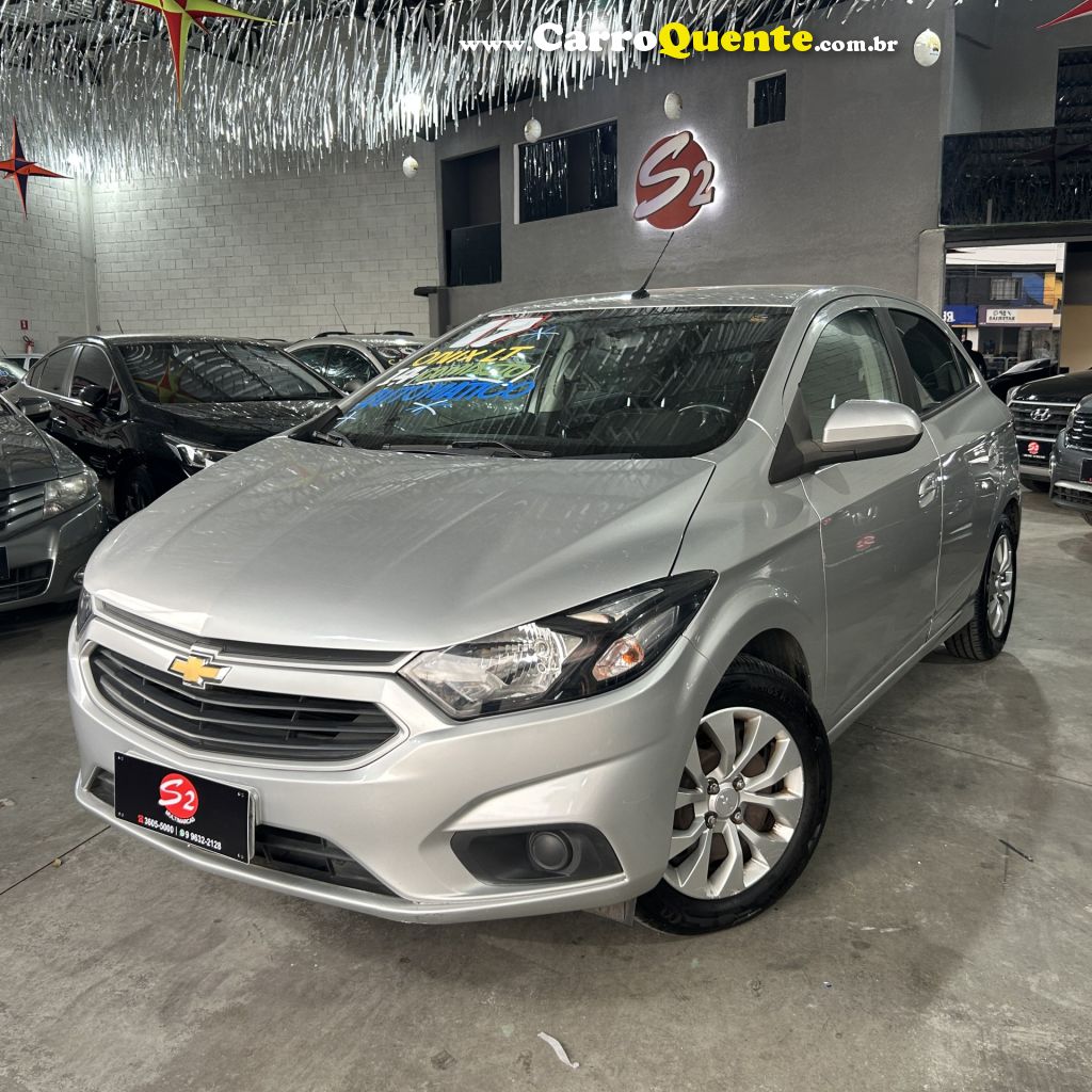 CHEVROLET   ONIX HATCH LT 1.4 8V FLEXPOWER 5P AUT.   PRATA 2017 1.4 FLEX - Loja