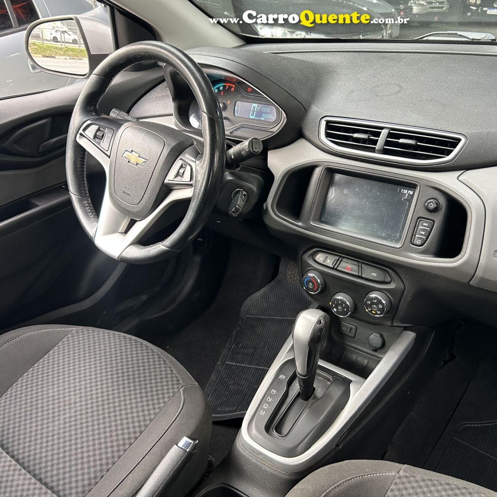 CHEVROLET   ONIX HATCH LT 1.4 8V FLEXPOWER 5P AUT.   PRATA 2017 1.4 FLEX - Loja