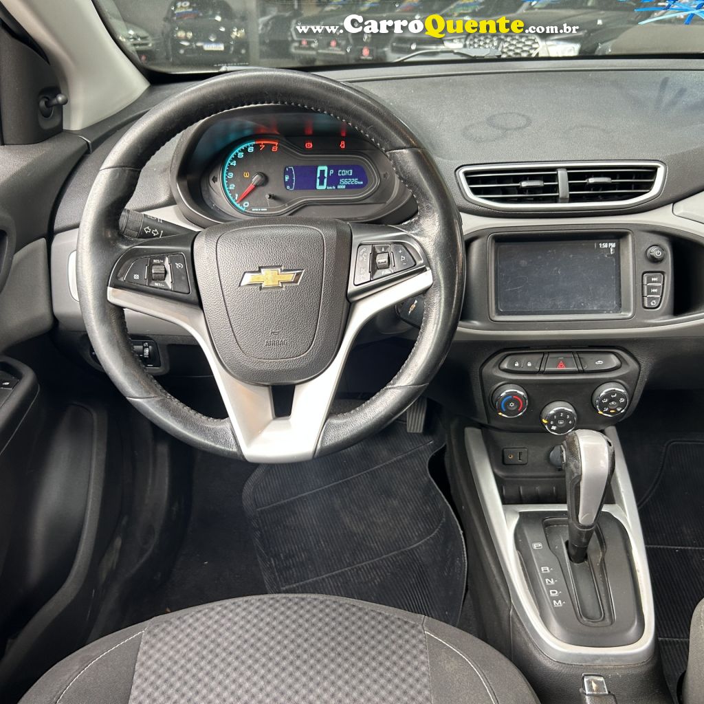CHEVROLET   ONIX HATCH LT 1.4 8V FLEXPOWER 5P AUT.   PRATA 2017 1.4 FLEX - Loja