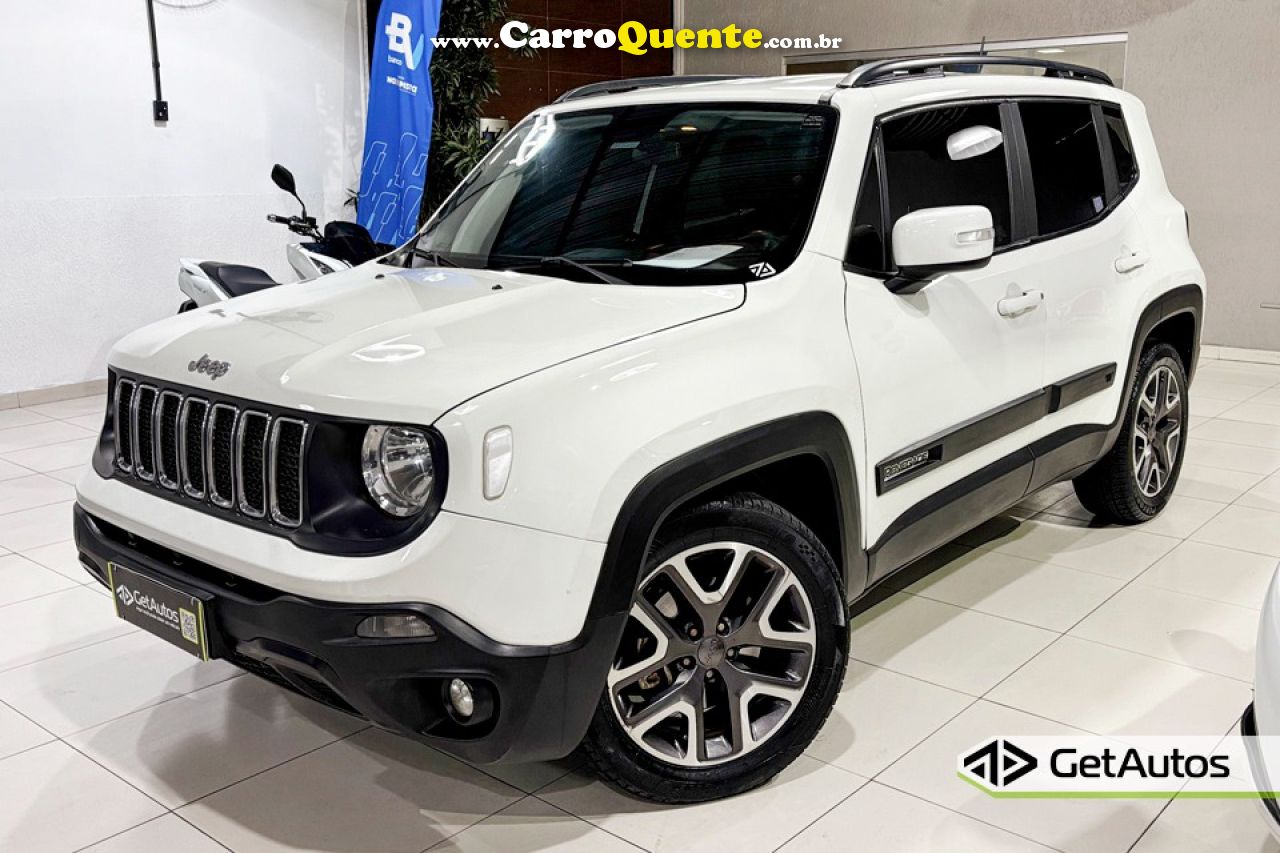 JEEP   RENEGADE LONGITUDE 1.8 4X2 FLEX 16V AUT.   BRANCO 2019 1.8 FLEX - Loja