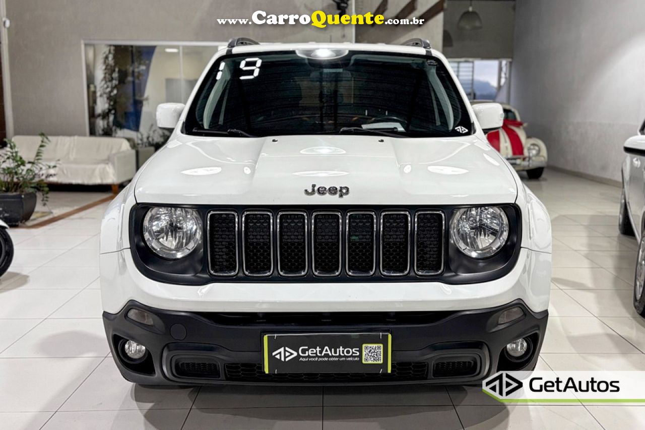 JEEP   RENEGADE LONGITUDE 1.8 4X2 FLEX 16V AUT.   BRANCO 2019 1.8 FLEX - Loja