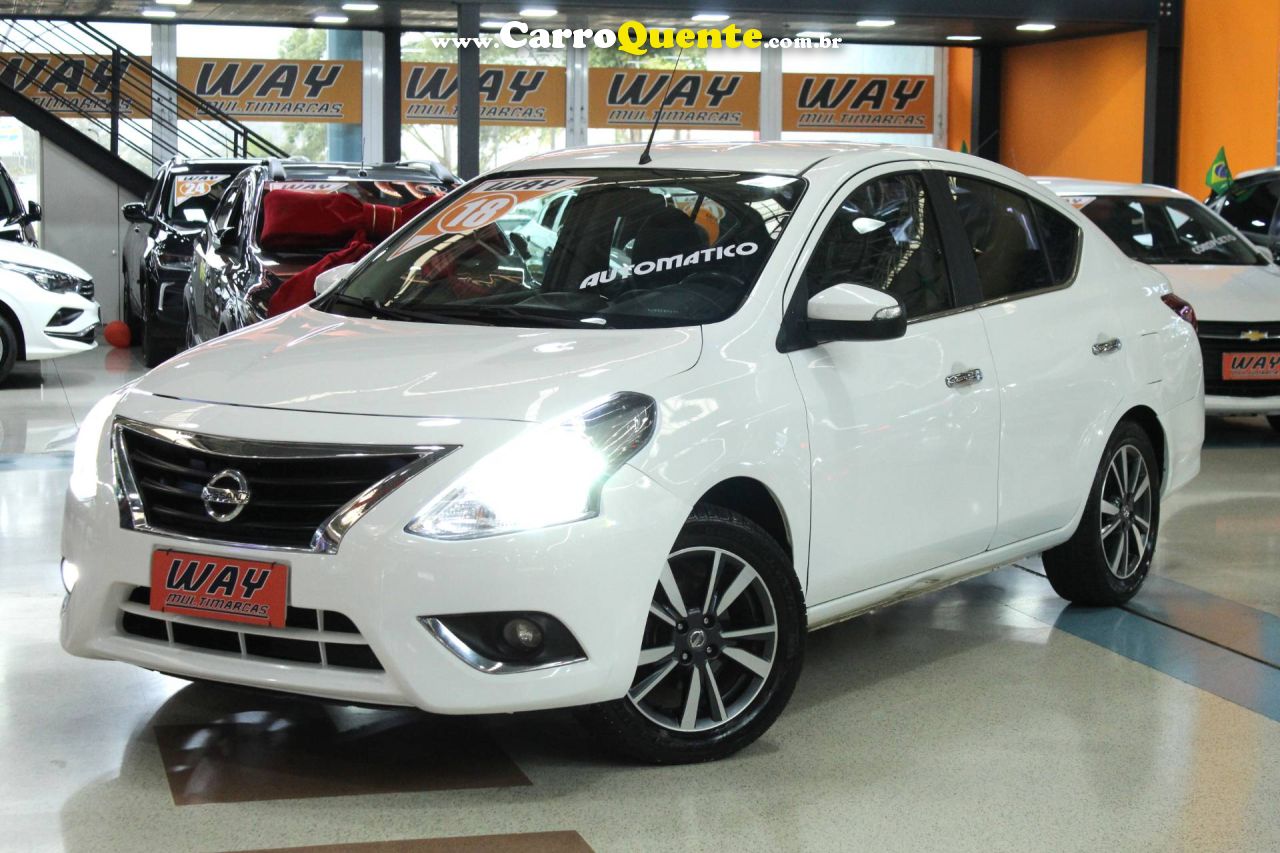 NISSAN VERSA 1.6 16V SL 2018 - Loja