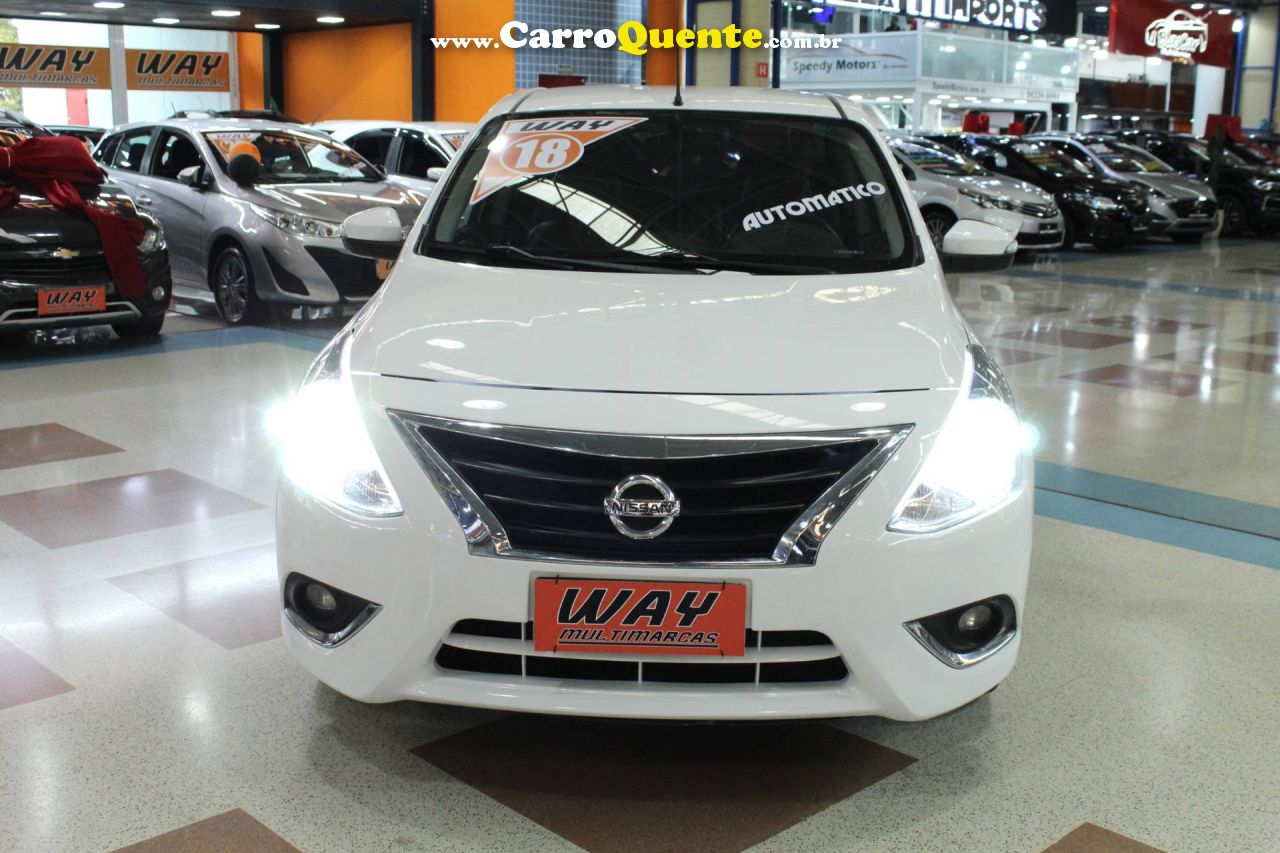 NISSAN VERSA 1.6 16V SL 2018 - Loja