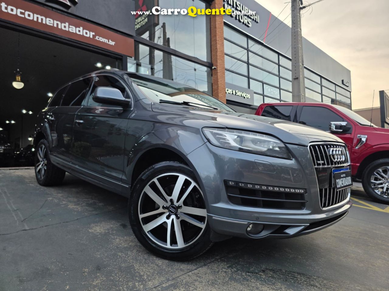 AUDI   Q7 3.0 V6 TFSI  QUAT.TIP.5P PERF.(HÍB.)   CINZA 2014 3.0 GASOLINA - Loja