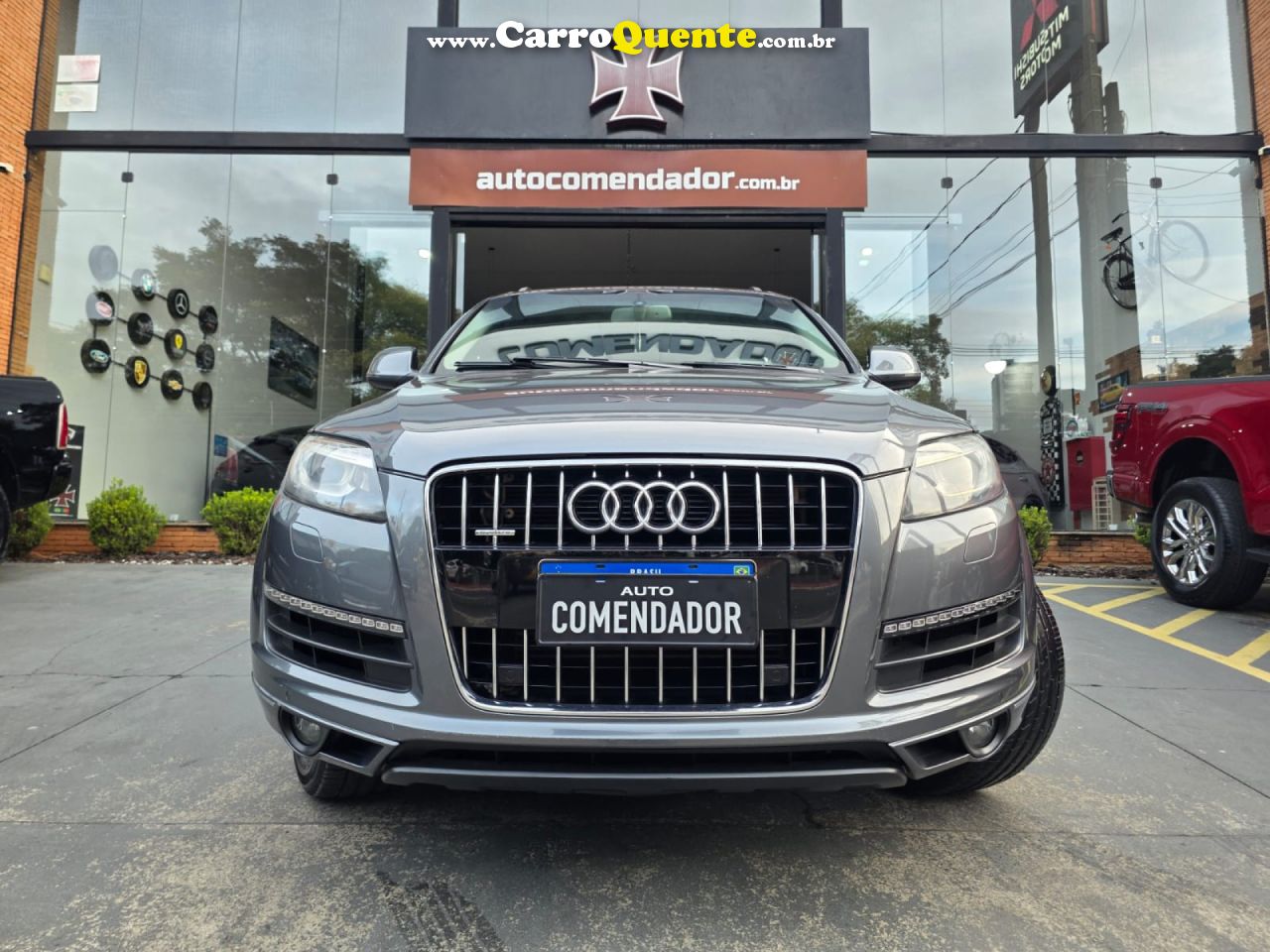 AUDI   Q7 3.0 V6 TFSI  QUAT.TIP.5P PERF.(HÍB.)   CINZA 2014 3.0 GASOLINA - Loja