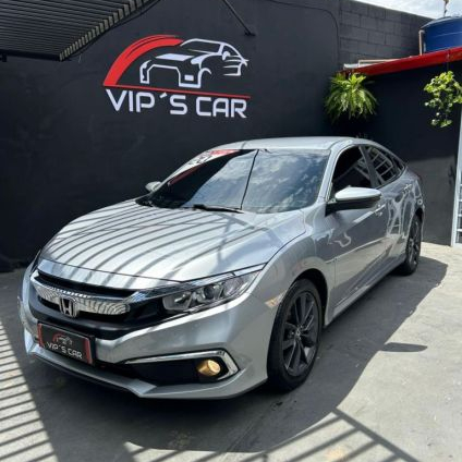 HONDA   CIVIC SEDAN EX 2.0 FLEX 16V AUT.4P   CINZA 2020 2.0 FLEX