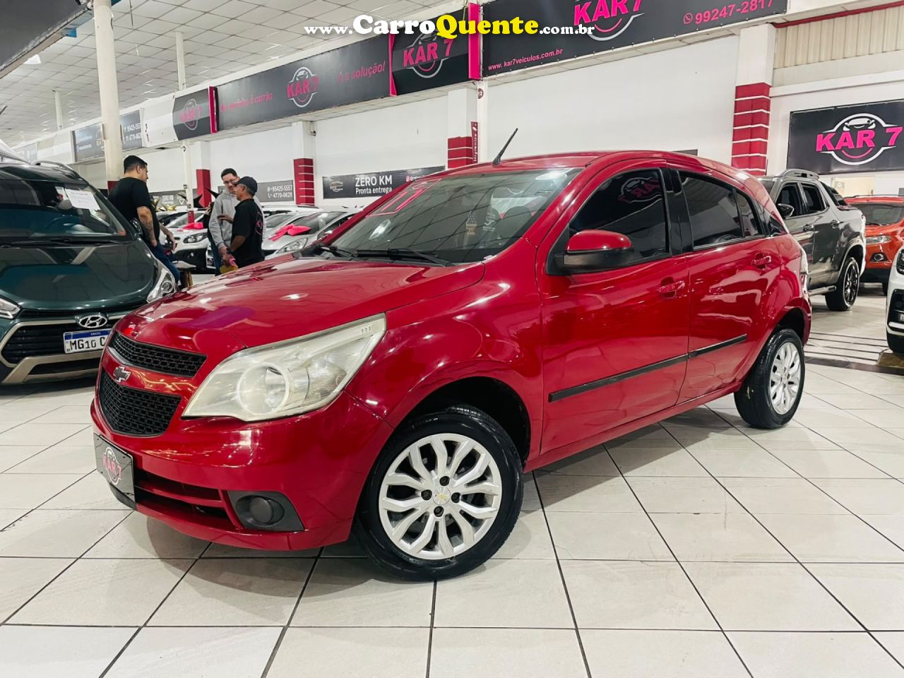 CHEVROLET   AGILE LT 1.4 MPFI 8V FLEXPOWER 5P   VERMELHO 2011 1.4 FLEX - Loja