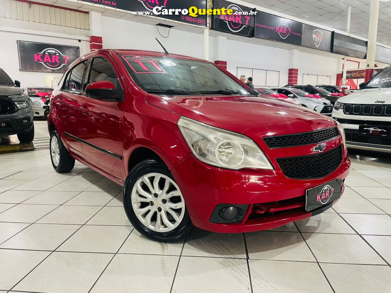 CHEVROLET   AGILE LT 1.4 MPFI 8V FLEXPOWER 5P   VERMELHO 2011 1.4 FLEX - Loja
