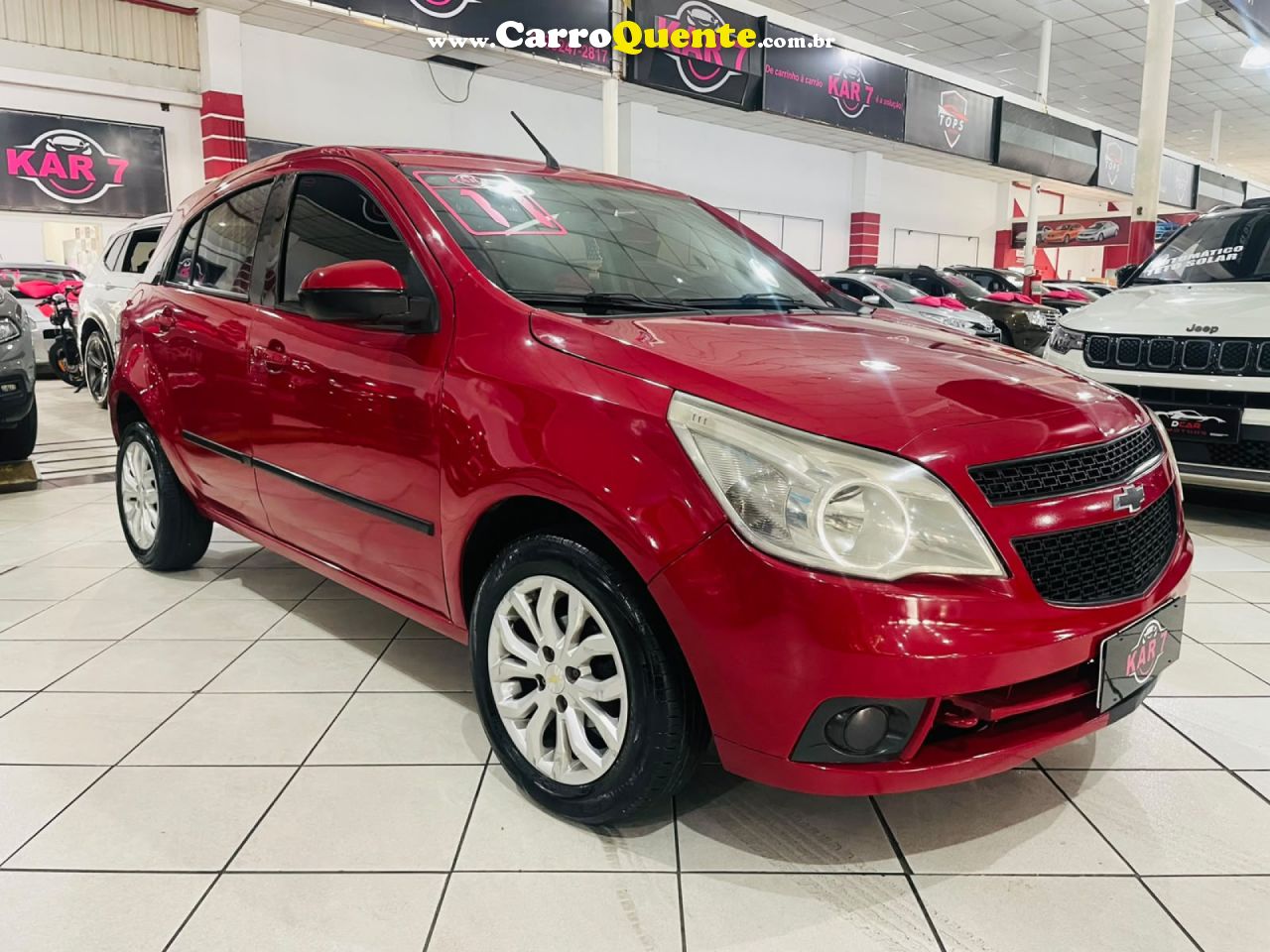 CHEVROLET   AGILE LT 1.4 MPFI 8V FLEXPOWER 5P   VERMELHO 2011 1.4 FLEX - Loja