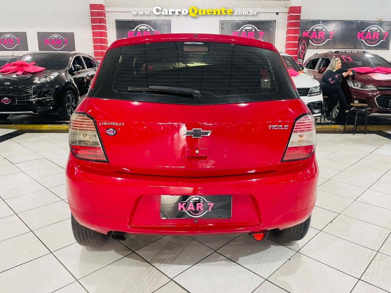 CHEVROLET   AGILE LT 1.4 MPFI 8V FLEXPOWER 5P   VERMELHO 2011 1.4 FLEX - Loja