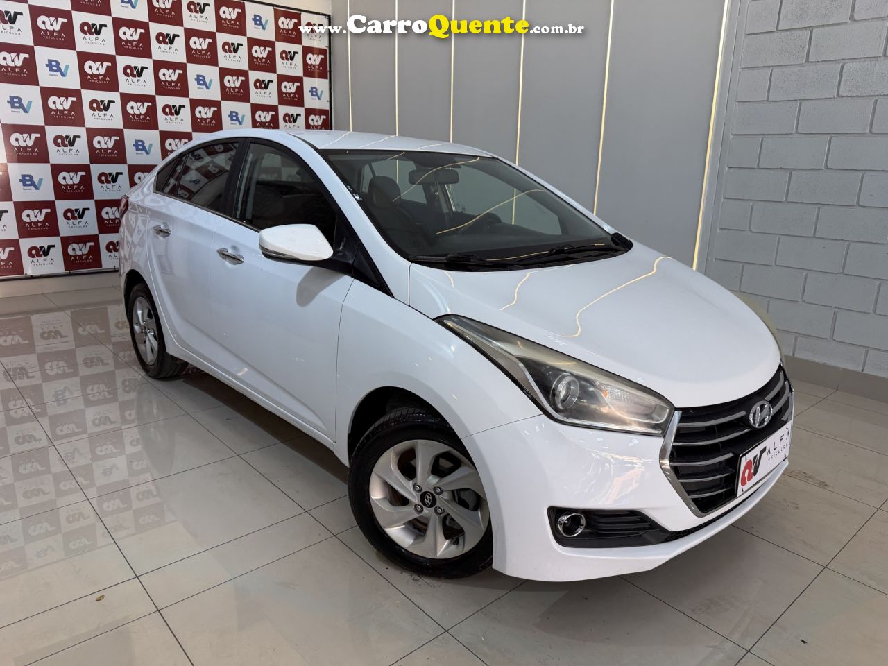 HYUNDAI   HB20S PREMIUM 1.6 FLEX 16V AUT. 4P   BRANCO 2017 1.6 FLEX - Loja
