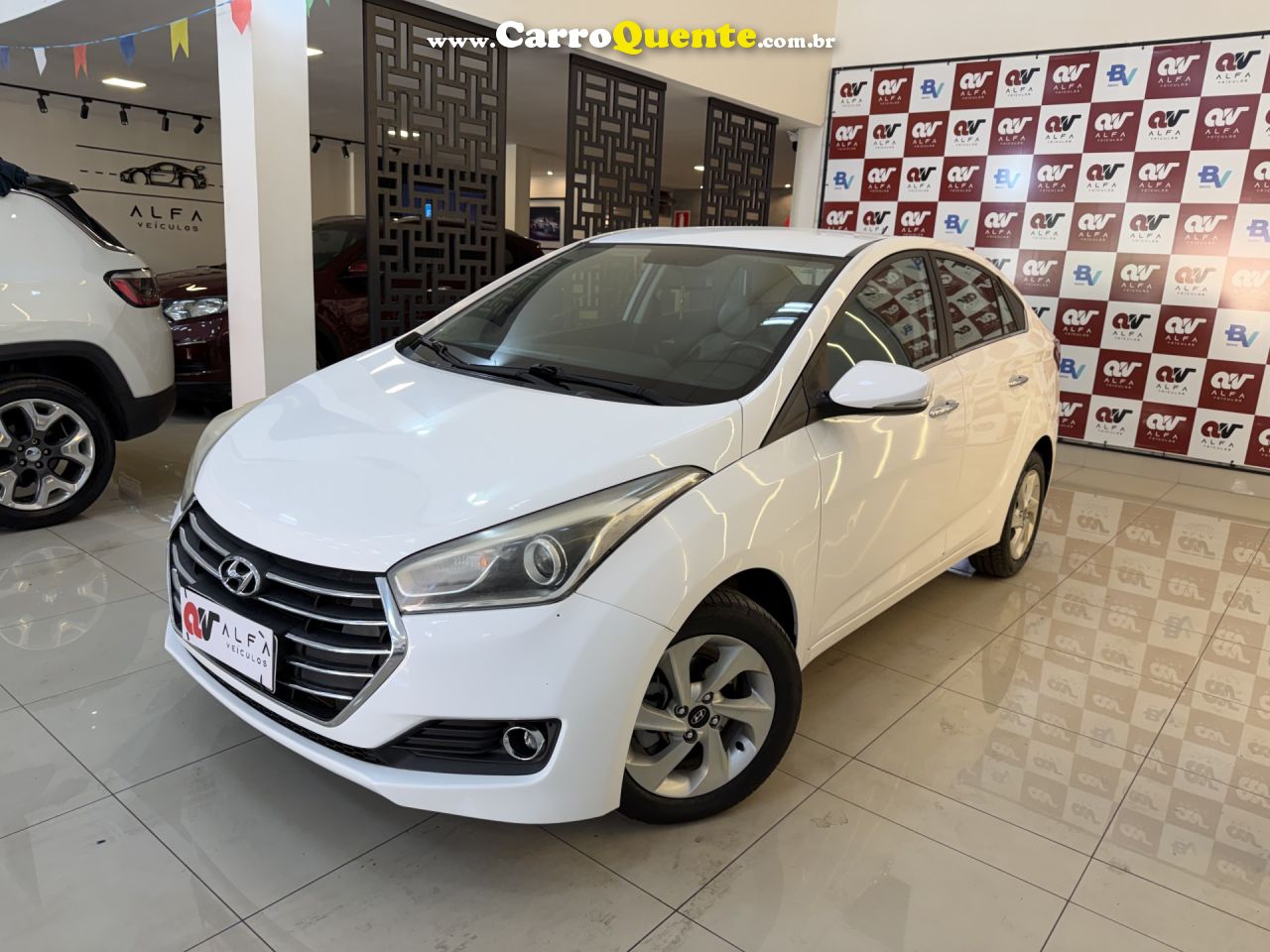 HYUNDAI   HB20S PREMIUM 1.6 FLEX 16V AUT. 4P   BRANCO 2017 1.6 FLEX - Loja