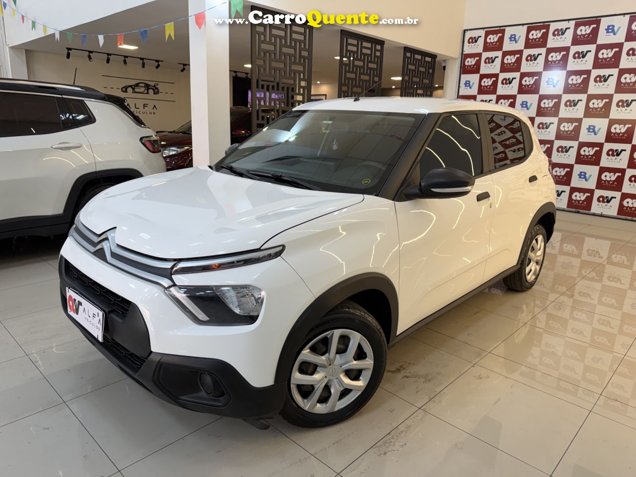 CITROËN   C3 LIVE PACK 1.0 FLEX 6V 5P MEC.   BRANCO 2024 1.0 FLEX - Loja