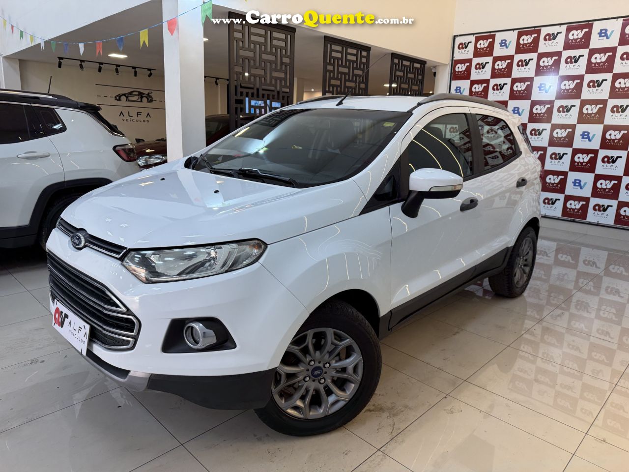 FORD   ECOSPORT FREESTYLE 1.6 16V FLEX 5P   BRANCO 2014 1.6 FLEX - Loja