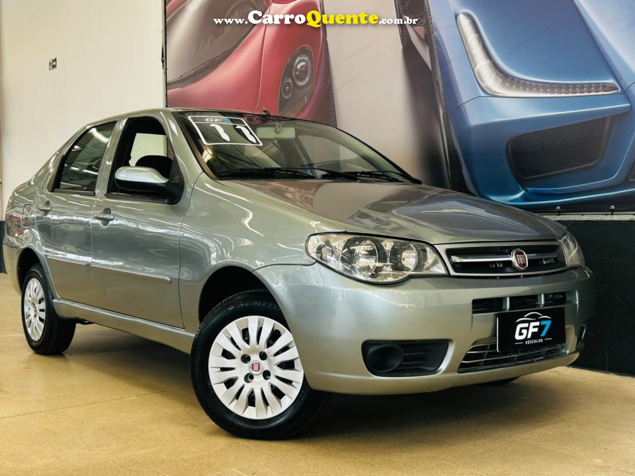 FIAT   SIENA 1.0 EX 1.0 MPI FIRE FIRE FLEX 8V   CINZA 2011 1.0 FLEX - Loja