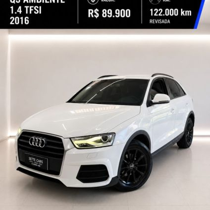 AUDI   Q3 1.4 TFSITFSI FLEX S-TRONIC 5P   BRANCO 2016 1.4 FLEX