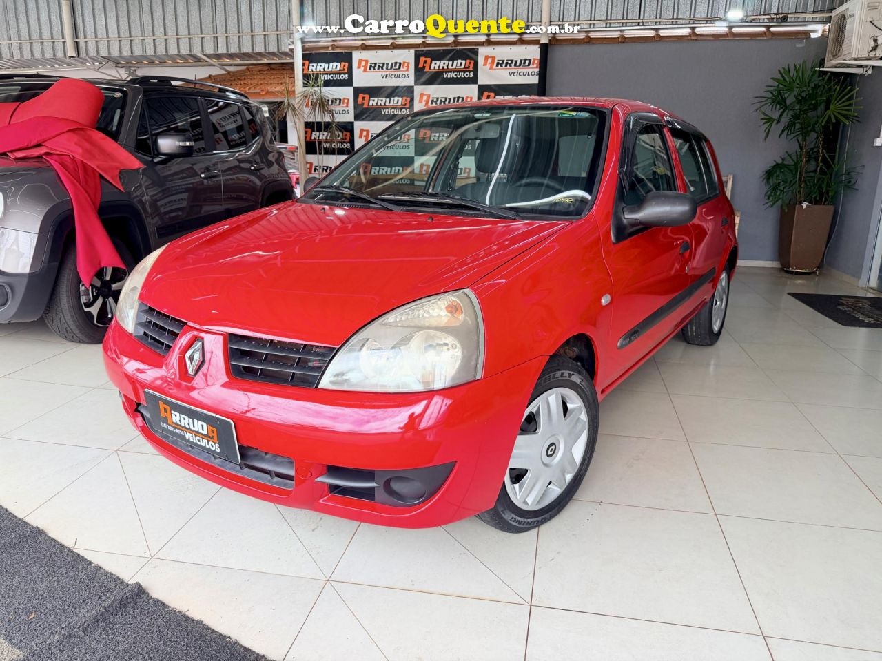 RENAULT   CLIO CAMPUS HI-FLEX 1.0 16V 5P   VERMELHO 2009 1.0 FLEX - Loja