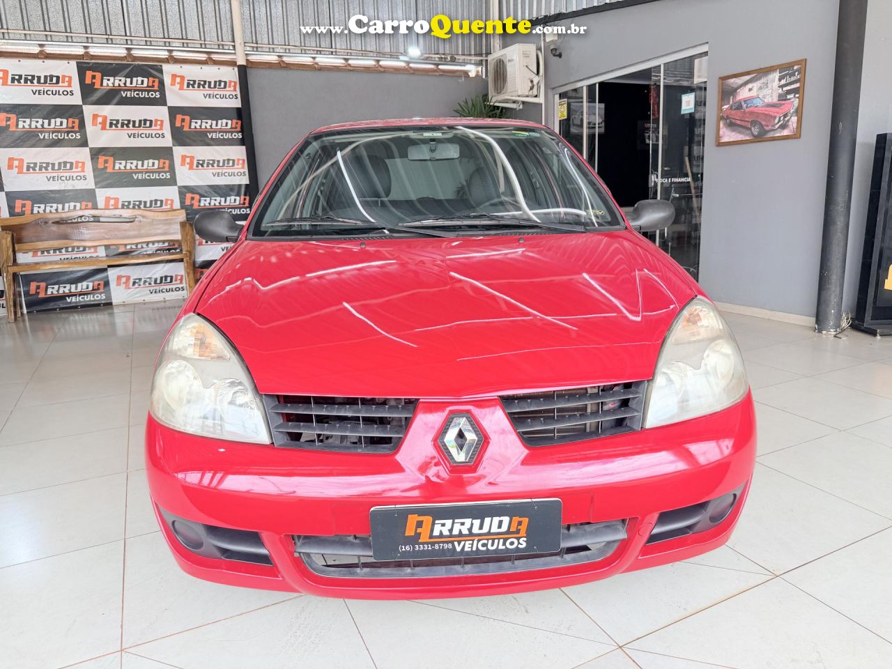 RENAULT   CLIO CAMPUS HI-FLEX 1.0 16V 5P   VERMELHO 2009 1.0 FLEX - Loja