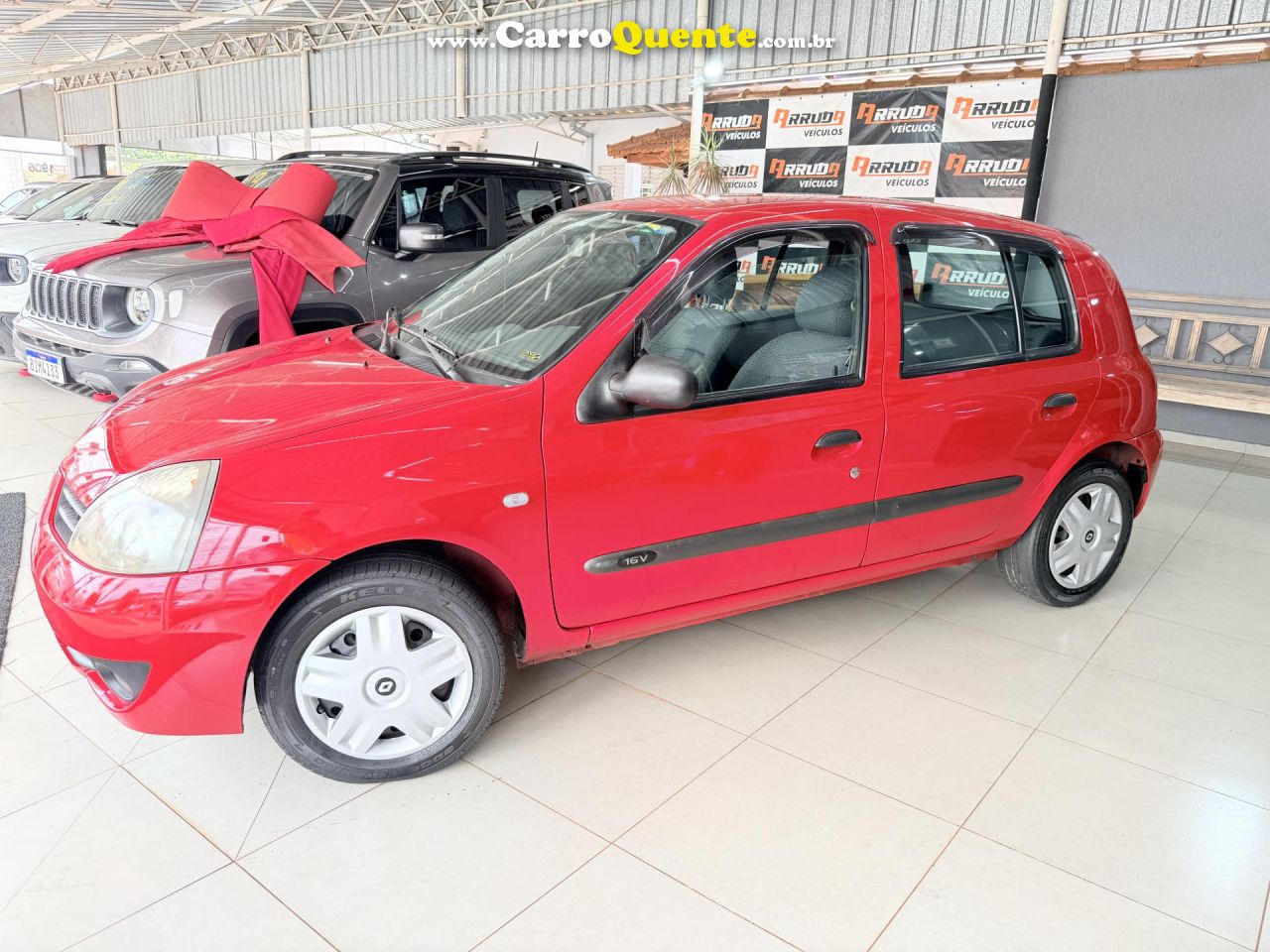 RENAULT   CLIO CAMPUS HI-FLEX 1.0 16V 5P   VERMELHO 2009 1.0 FLEX - Loja