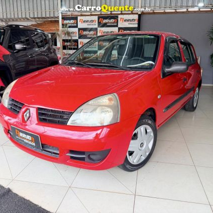 RENAULT   CLIO CAMPUS HI-FLEX 1.0 16V 5P   VERMELHO 2009 1.0 FLEX