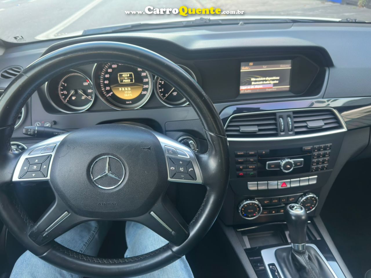 MERCEDES-BENZ   C-180 CGI CLASSIC 1.8 16V 156CV AUT.   BRANCO 2012 1.8 GASOLINA - Loja