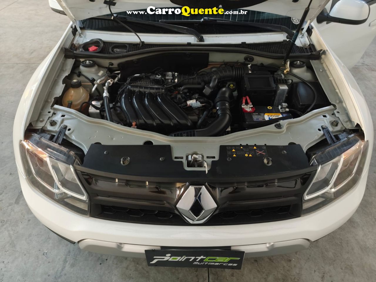 RENAULT   DUSTER DYNAMIQUE 1.6 FLEX 16V AUT.   BRANCO 2020 1.6 FLEX - Loja
