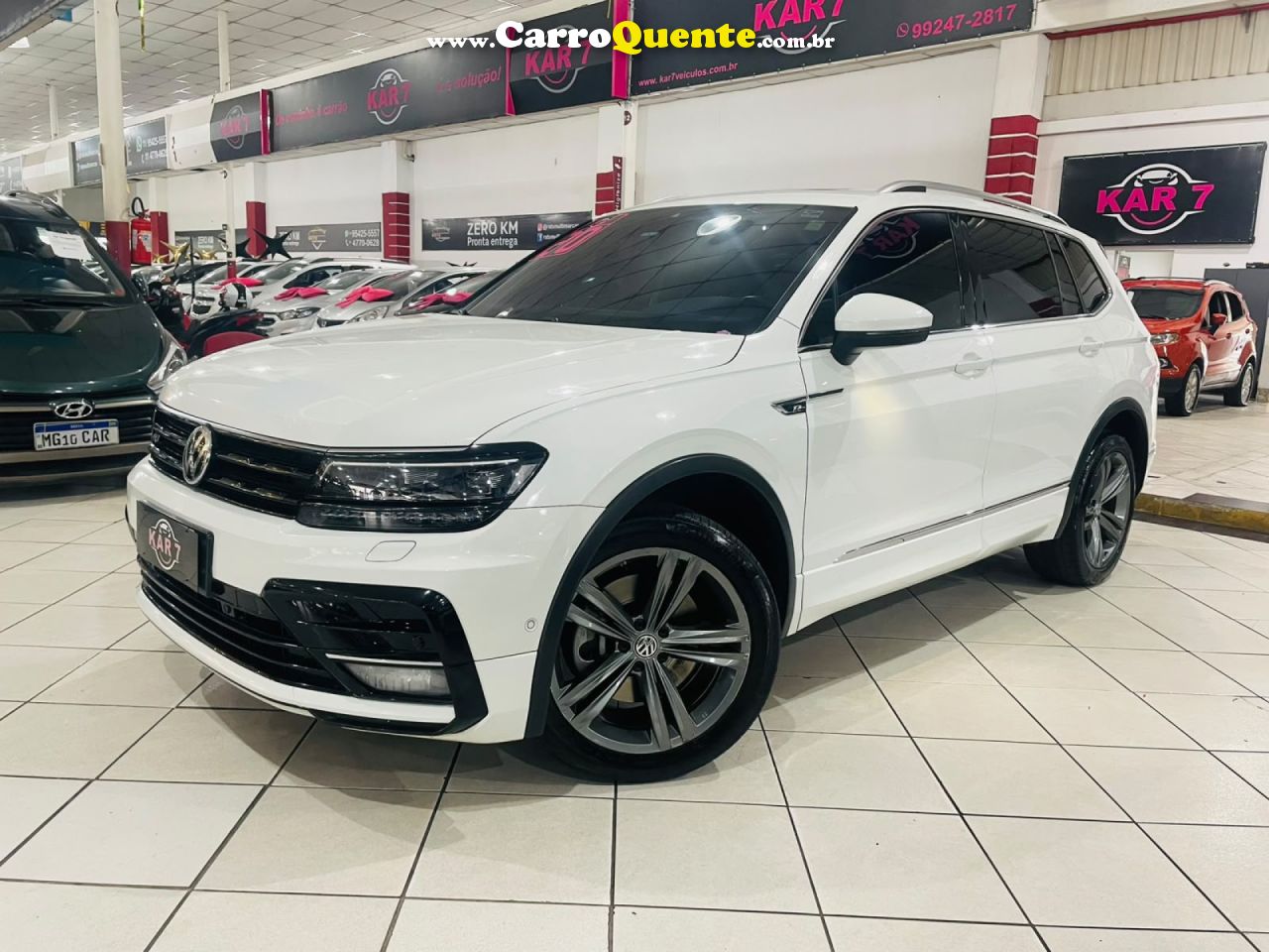 VOLKSWAGEN   TIGUAN ALLSPAC R-LINE 350 TSI 2.0 4X4   BRANCO 2020 2.0 GASOLINA - Loja