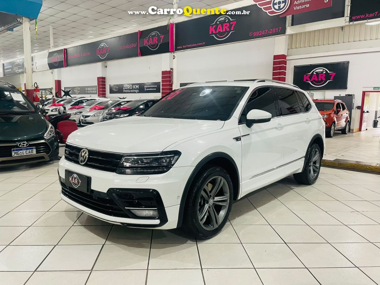 VOLKSWAGEN   TIGUAN ALLSPAC R-LINE 350 TSI 2.0 4X4   BRANCO 2020 2.0 GASOLINA - Loja