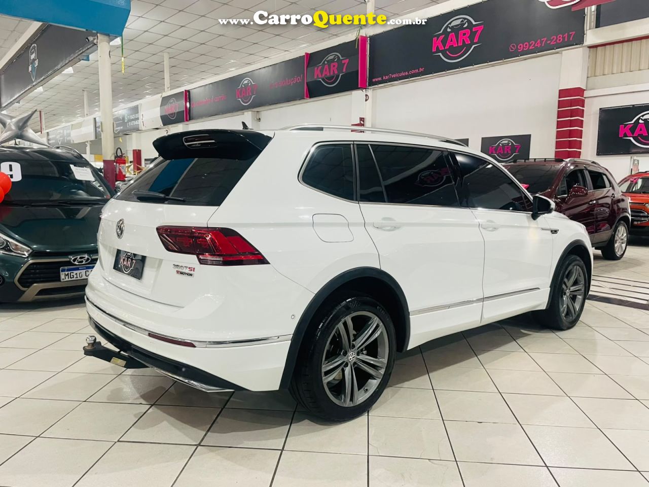 VOLKSWAGEN   TIGUAN ALLSPAC R-LINE 350 TSI 2.0 4X4   BRANCO 2020 2.0 GASOLINA - Loja