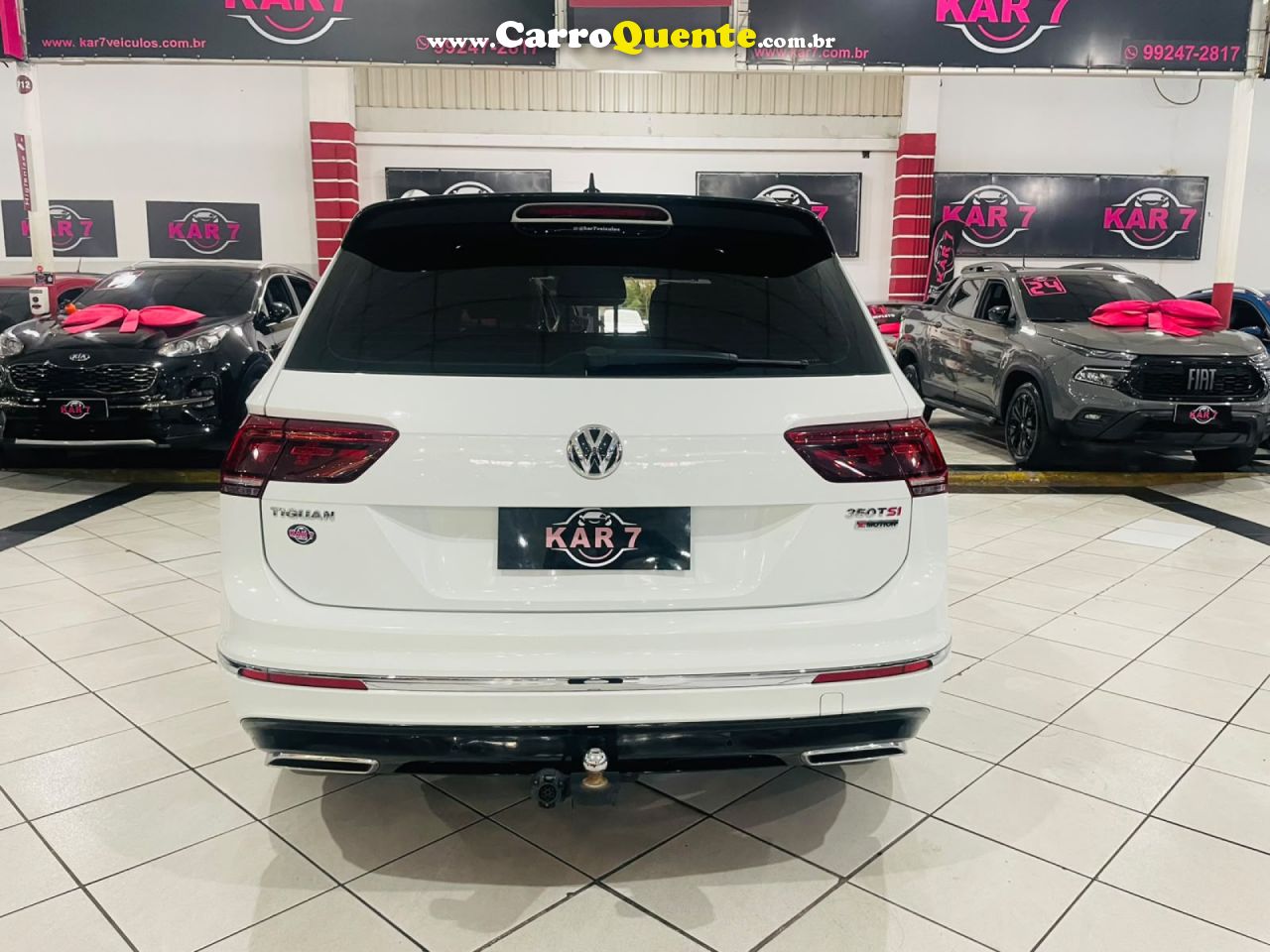 VOLKSWAGEN   TIGUAN ALLSPAC R-LINE 350 TSI 2.0 4X4   BRANCO 2020 2.0 GASOLINA - Loja