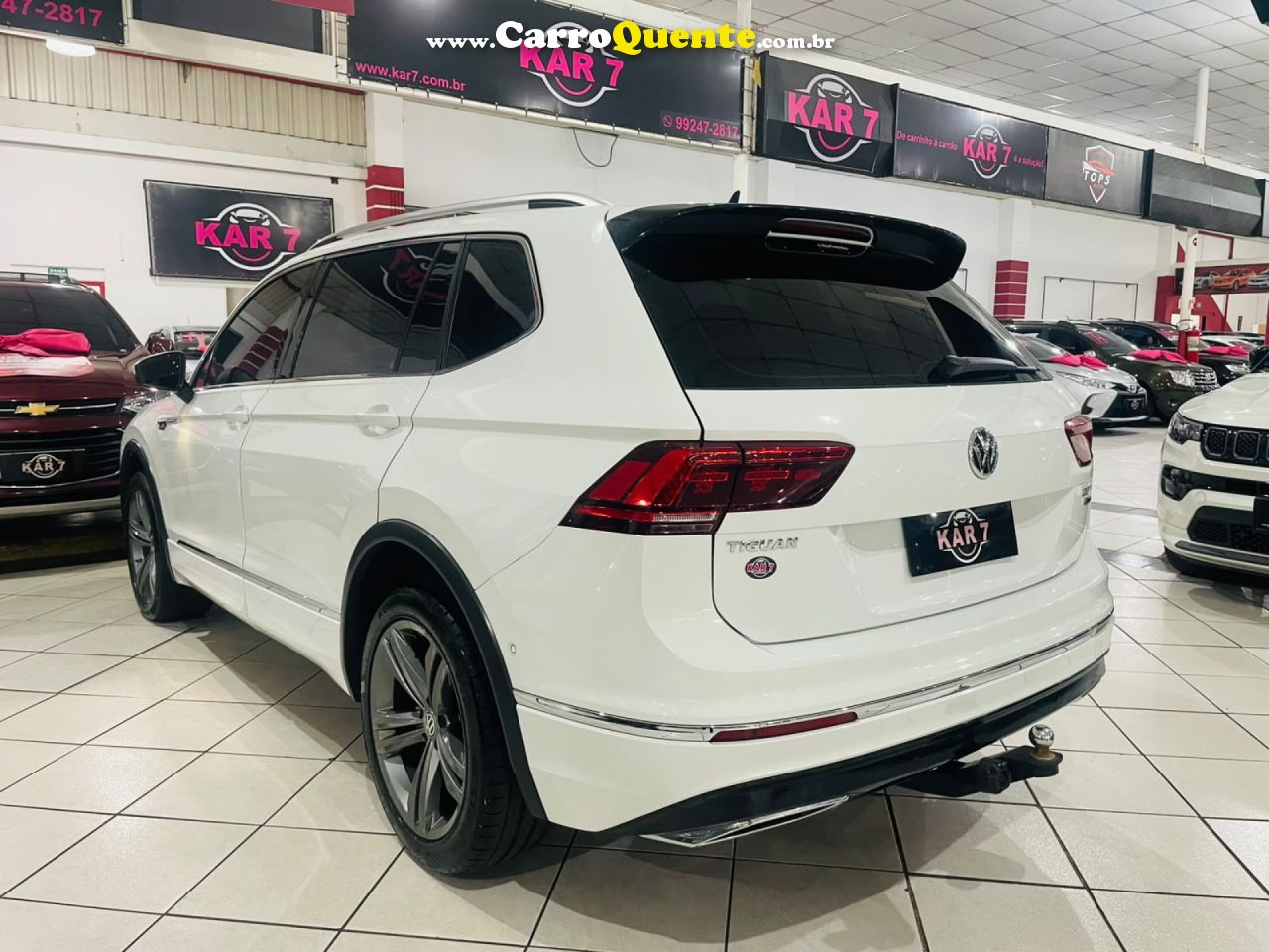 VOLKSWAGEN   TIGUAN ALLSPAC R-LINE 350 TSI 2.0 4X4   BRANCO 2020 2.0 GASOLINA - Loja