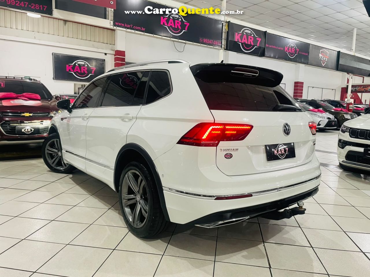 VOLKSWAGEN   TIGUAN ALLSPAC R-LINE 350 TSI 2.0 4X4   BRANCO 2020 2.0 GASOLINA - Loja