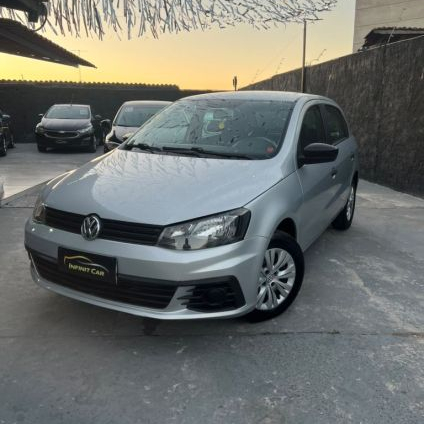 VOLKSWAGEN   GOL TRENDLINE 1.0 T.FLEX 12V 5P   PRATA 2017 1.0 GASOLINA