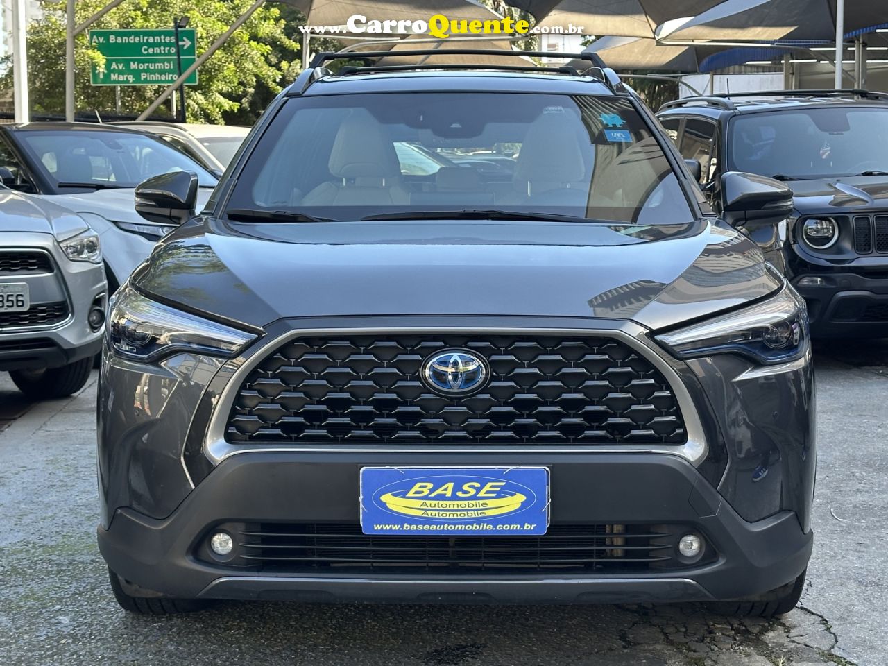 TOYOTA   COROLLA CROSS XRX 1.8 16V AUT.(HÍBRIDO)   CINZA 2023 1.8 16V FLEX E ELÉTRICO - Loja